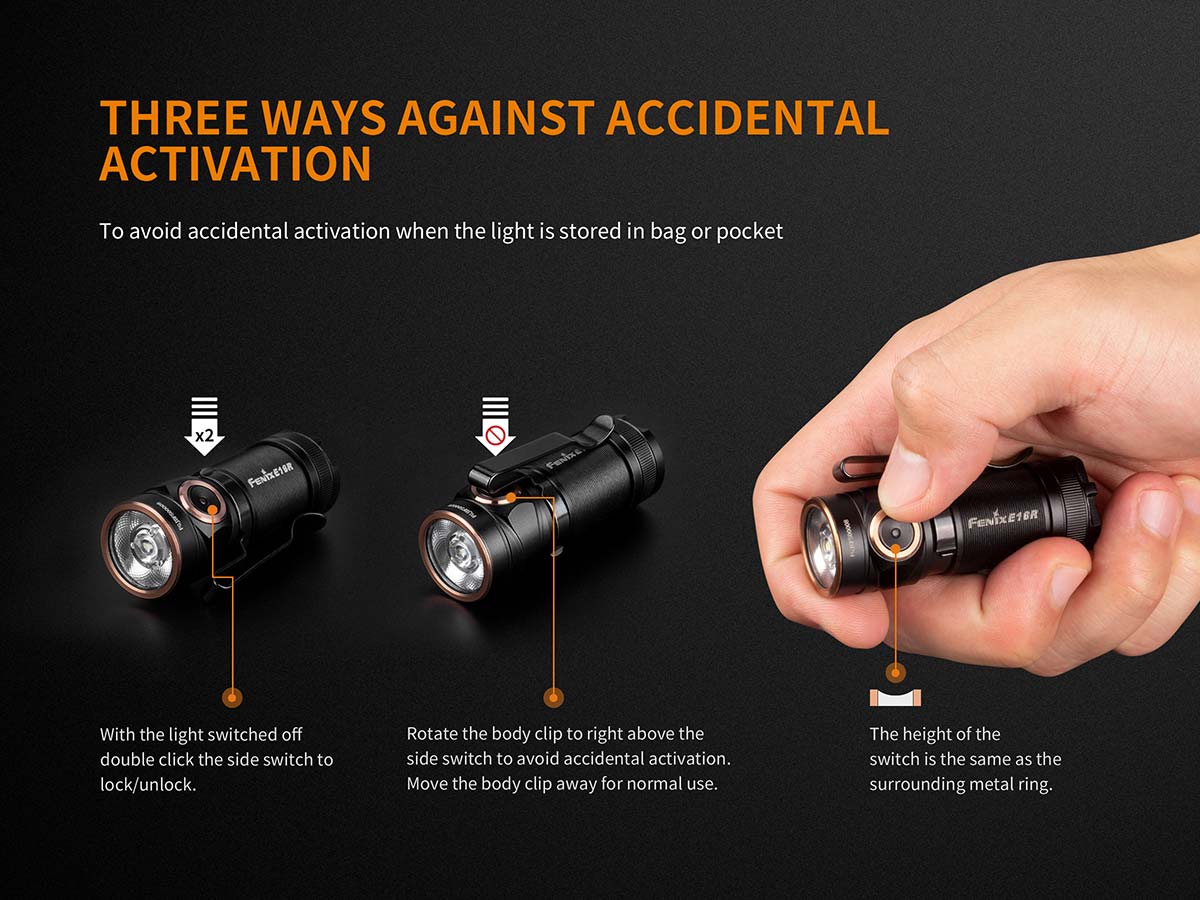 FENIX E18R Everyday Carry Rechargeable Flashlight - 750 lumens