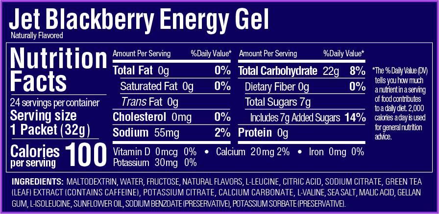 GU Energy Gel - Jet Blackberry (4pk)