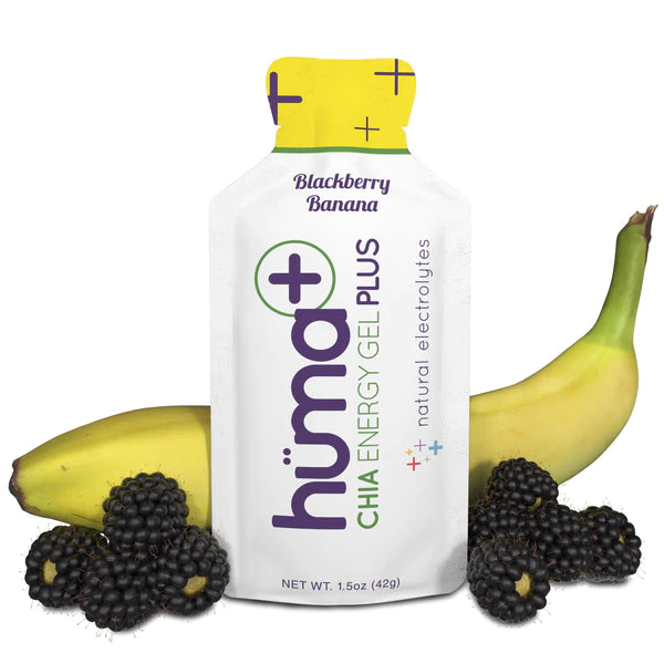 HUMA Chia Energy Gel Plus - Blackberry-Banana (4pk)