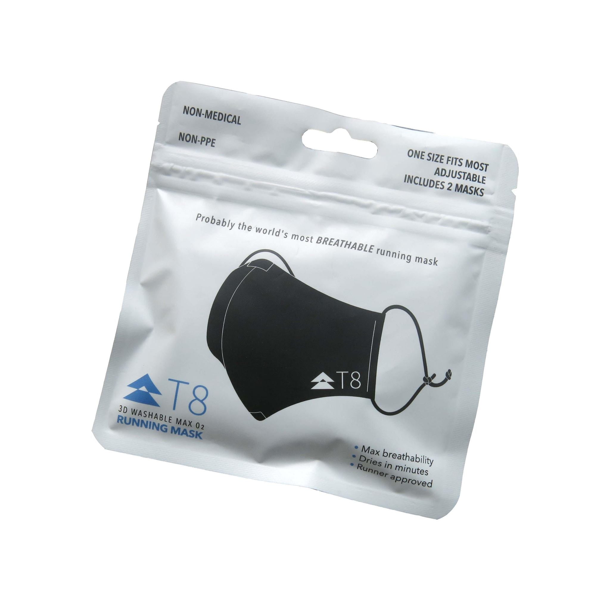 T8 MAX O2 Running Mask 2-Pack