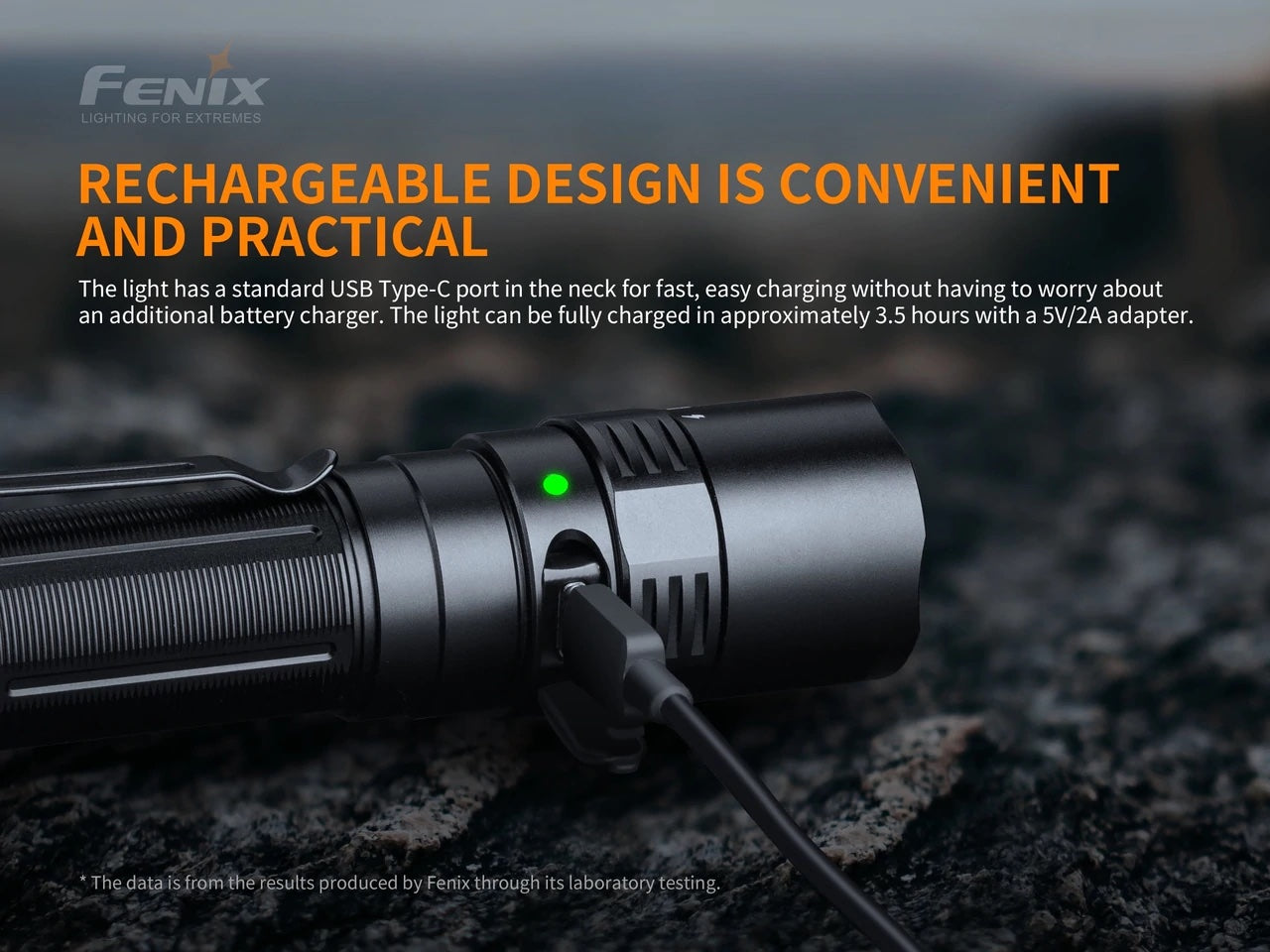 FENIX PD40R V2.0 Rechargeable Flashlight - 3,000 Lumens