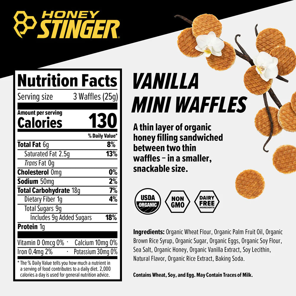 HONEY STINGER Mini Waffles - Vanilla