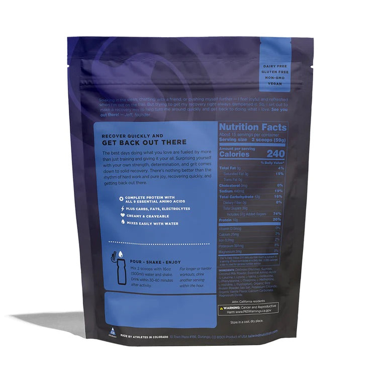 TAILWIND Rebuild Recovery Drink Mix - Vanilla