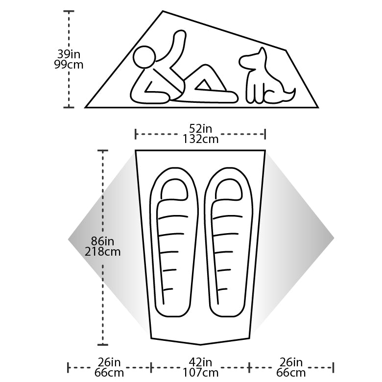 BIG AGNES Tiger Wall UL2 Solution Dye Tent