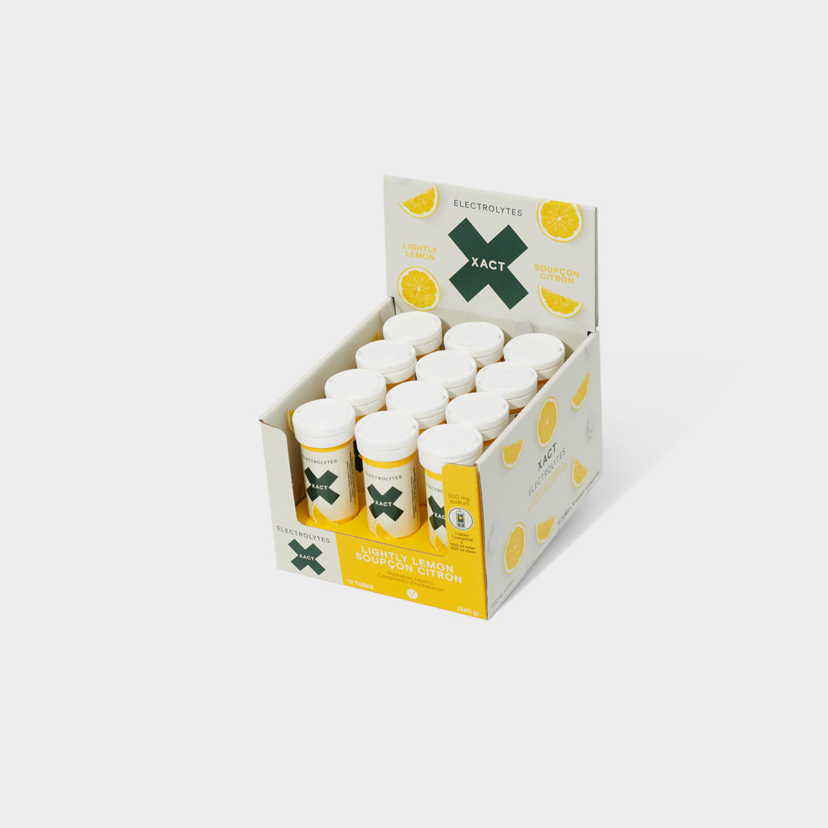 XACT NUTRITION Electrolytes Sport Hydration Tabs - Lightly Lemon