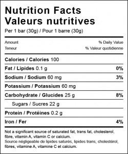 XACT NUTRITION Energy Fruit Bars - Caffeinated Blackcurrant (4pk)