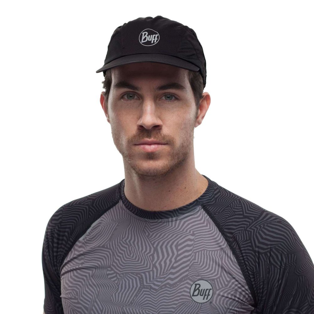 BUFF Reflective Pro Run Cap R - Solid Black