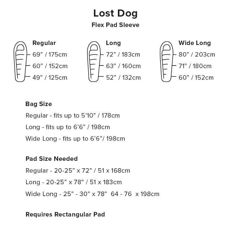 BIG AGNES Lost Dog 0˚F/-18˚C Sleeping Bag