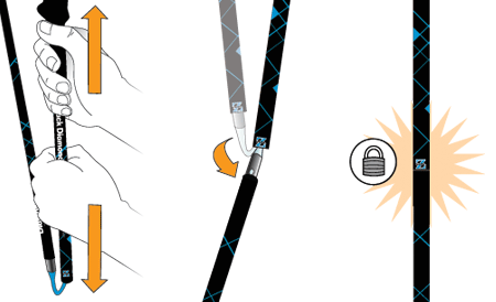 BLACK DIAMOND Distance Carbon FLZ Trekking Poles