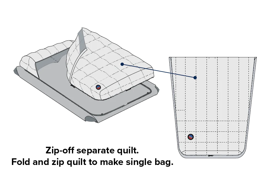 BIG AGNES Dream Island 20˚F/-7˚C Doublewide Sleeping Bag